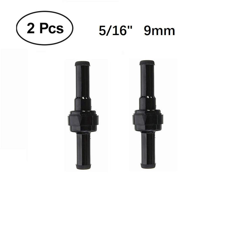 [Australia - AusPower] - BBTUS 5/16" 9mm PA66 Automotive Oil Line Spring Check Valve, Car Fuel Spring Check Valve, High Temperature and Corrosion Resistance one-Way Oil Pump Check Valve 