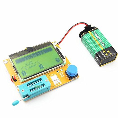 [Australia - AusPower] - Multifunction Meter DIY kit, ACEIRMC Mega 328 Graphic Transistor Tester, NPN PNP Diodes Triode Capacitor ESR SCR MOSFET Resistor Inductance LCD Display Checker with case 