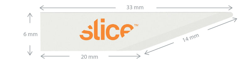 [Australia - AusPower] - Slice 10519 Straight Edge, Ceramic Blade, Pointed Tip Craft Blade, Finger Friendly, Ceramic Blade Stays Sharp 11X Longer Than Metal, 4 Blades 