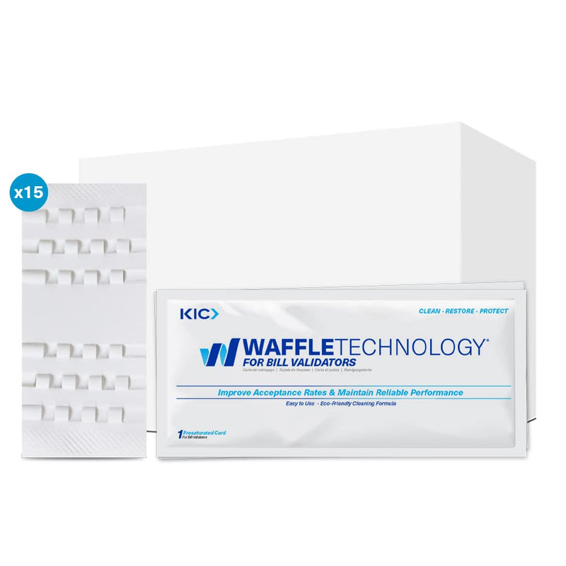 [Australia - AusPower] - Waffletechnology Bill Acceptor Cleaning Cards White w/Miracle Magic (5) KIC065y5 