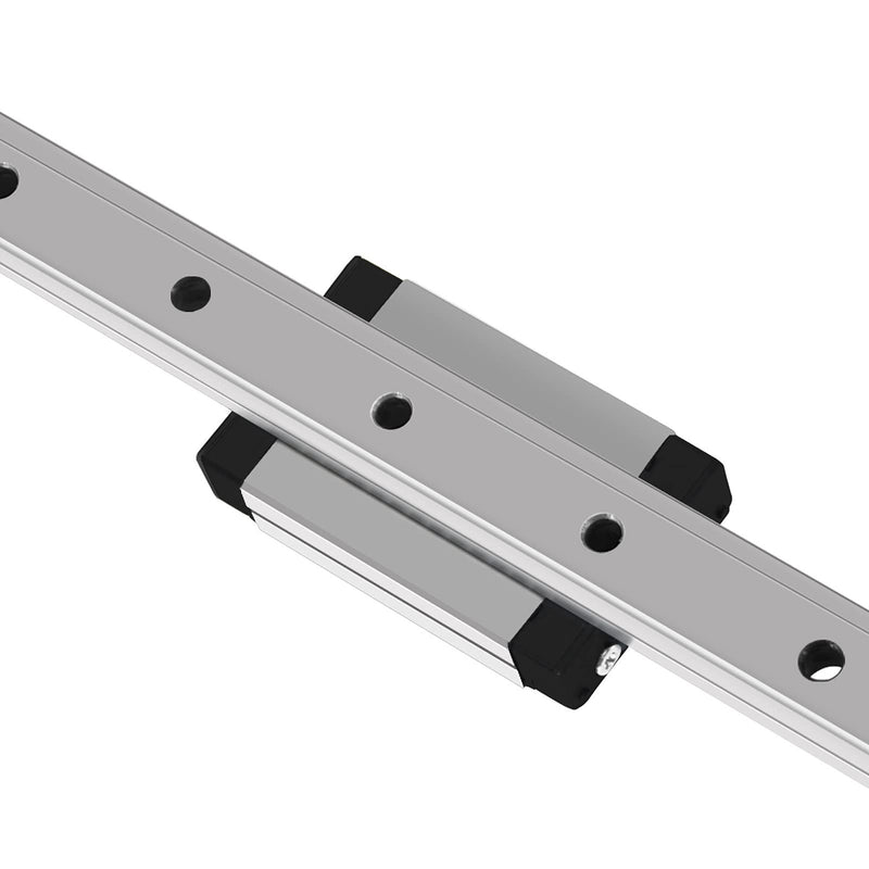 [Australia - AusPower] - OUYANG MGN12H 300mm Linear Rail Guide with MGN12H Carriage Block for 3D Printer, CNC Machine (H-Type, Black) Single Slider 