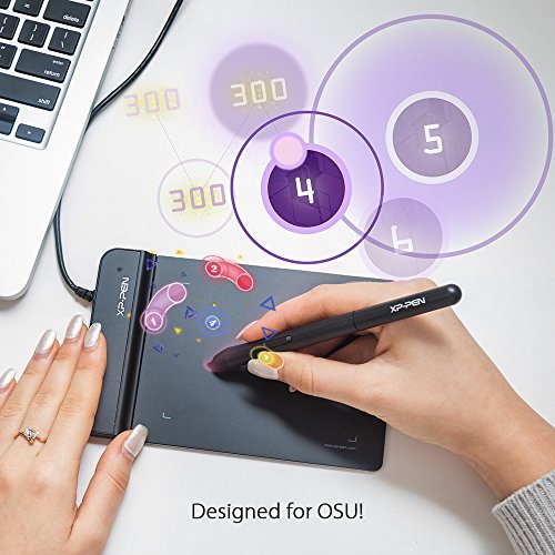 [Australia - AusPower] - Drawing Tablet-XP-Pen G430S OSU Tablet Graphic Drawing Tablet with 8192 Levels Pressure 4 x 3 inch Ultrathin Tablet & Shortcuts Stickers for XP-PEN Drawing Pen Tablets and Pen Displays 