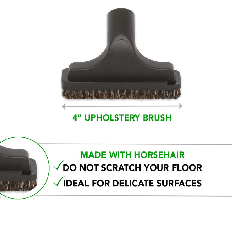 [Australia - AusPower] - OVO 5PCS Universal Vacuum Cleaner Accessories Accessories-12in Floor, Dusting, Crevice, Board Caddy Tool, Upholstery Brush, 1 1/4 inch (32mm) Inner Diameter, Fits All, Black 