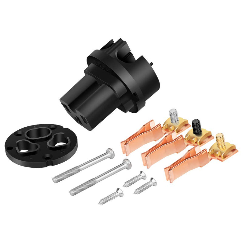 [Australia - AusPower] - Monosaudio US AC Power Plug Connector Pure/Red Copper & IEC320 C13 Connector for Audio DIY (Pure Copper) pure copper 