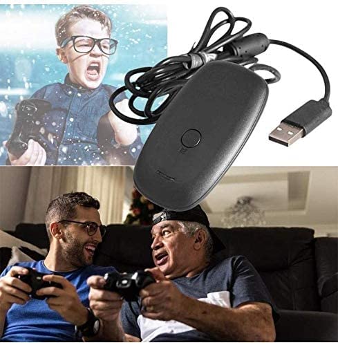 [Australia - AusPower] - Wireless USB Gaming Receiver Adapter Compatible with Microsoft Xbox 360 Controllers, Desktop PC Laptop Gaming Adapter for Windows PC 