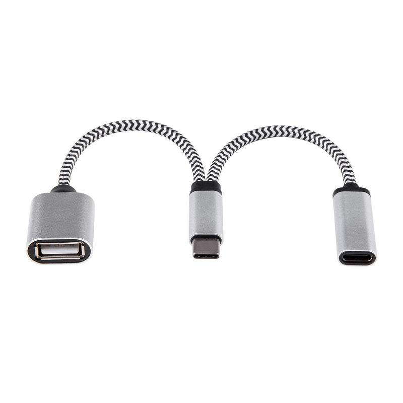 [Australia - AusPower] - USB C OTG Adapter Compatible for Chromecast with Google TV, Samsung Galaxy S20 S10 S9 Android Smartphone, GoPro Hero 7 8 9 to Add Storage - Y Splitter Cable with PD Power Charging 