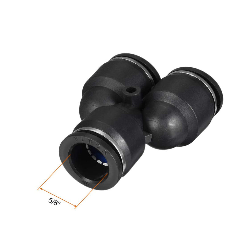 [Australia - AusPower] - uxcell Plastic Connect Splitter Push to Tube Fittings 16 mm or 5/8" OD Push Lock 4pcs 