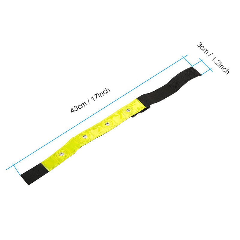 [Australia - AusPower] - VGEBY LED Reflective Armband, Night Safety Light Wrist Band Glow Band Reflective Bracelets for Running Cycling Jogging Hiking 