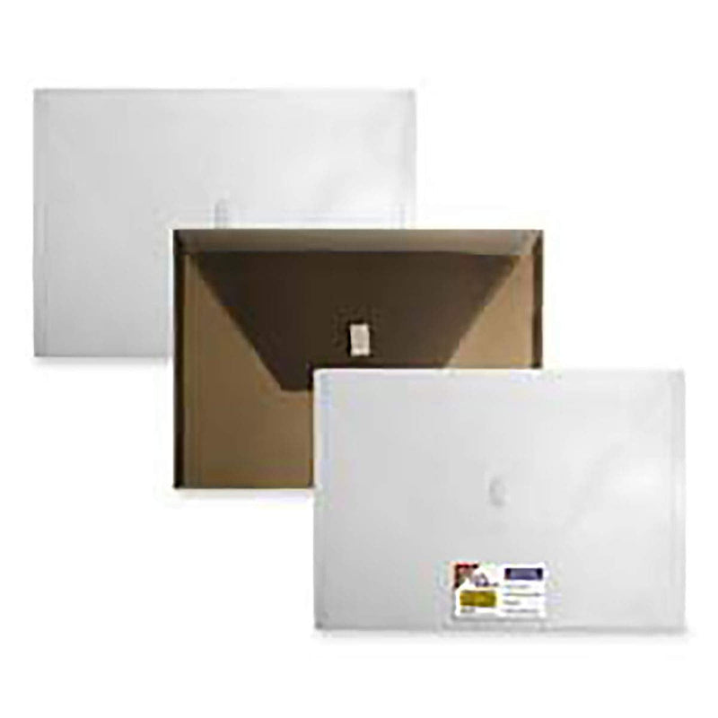 [Australia - AusPower] - ProFolio by Itoya, Polypropylene Polyenvelope With Business Card Holder,  Letter Size, Side Loading - Clear 