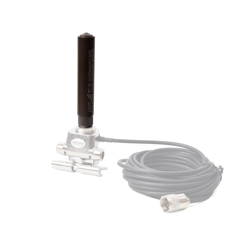 [Australia - AusPower] - HYSHIKRA TC-30 Dual Band 144/430Mhz 2/2.5dBi Fiberglass 4.7inch Stubby Mobile Car Antenna with UHF-Male (PL259) Connetcor for Midland ICOM Yaesu Kenwood Mobile Radio Transceiver 