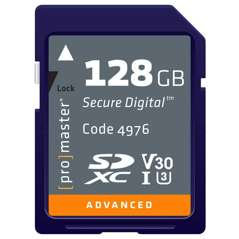 [Australia - AusPower] - Promaster ADVANCED SDHC 128GB Memory Card 633X U3 V30 