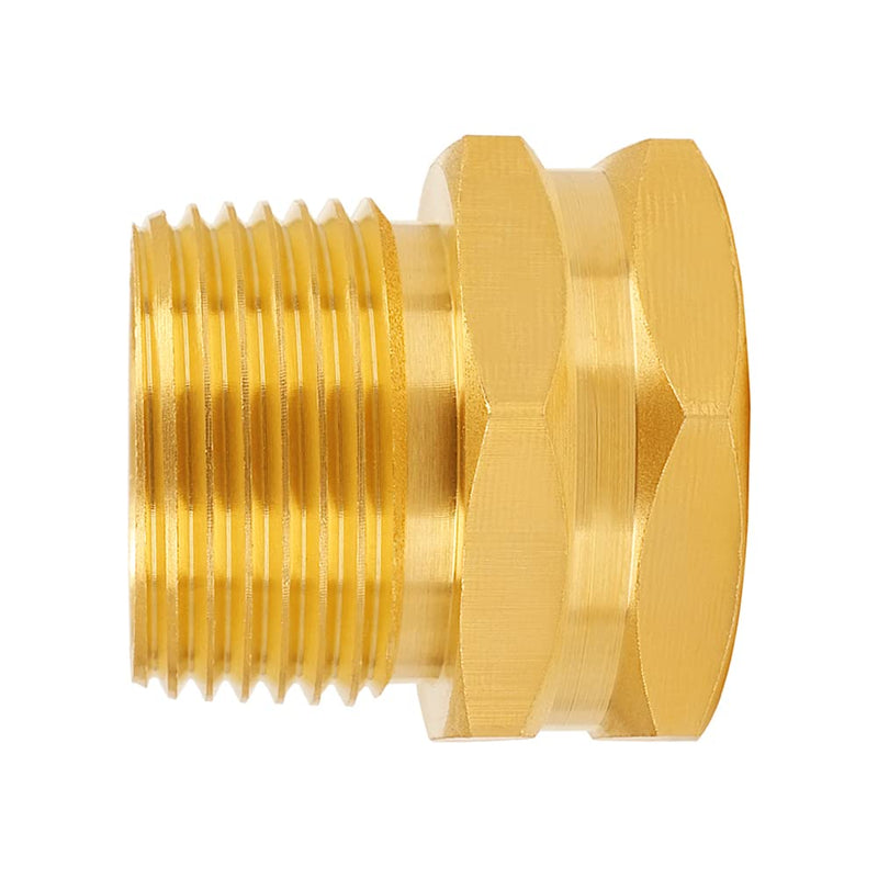 [Australia - AusPower] - Joywayus 3/4" Female GHT Thread x 3/4" Male NPT Thread Brass Pipe Fittings Adapter 3/4" GHT Female x 3/4" NPT Male 