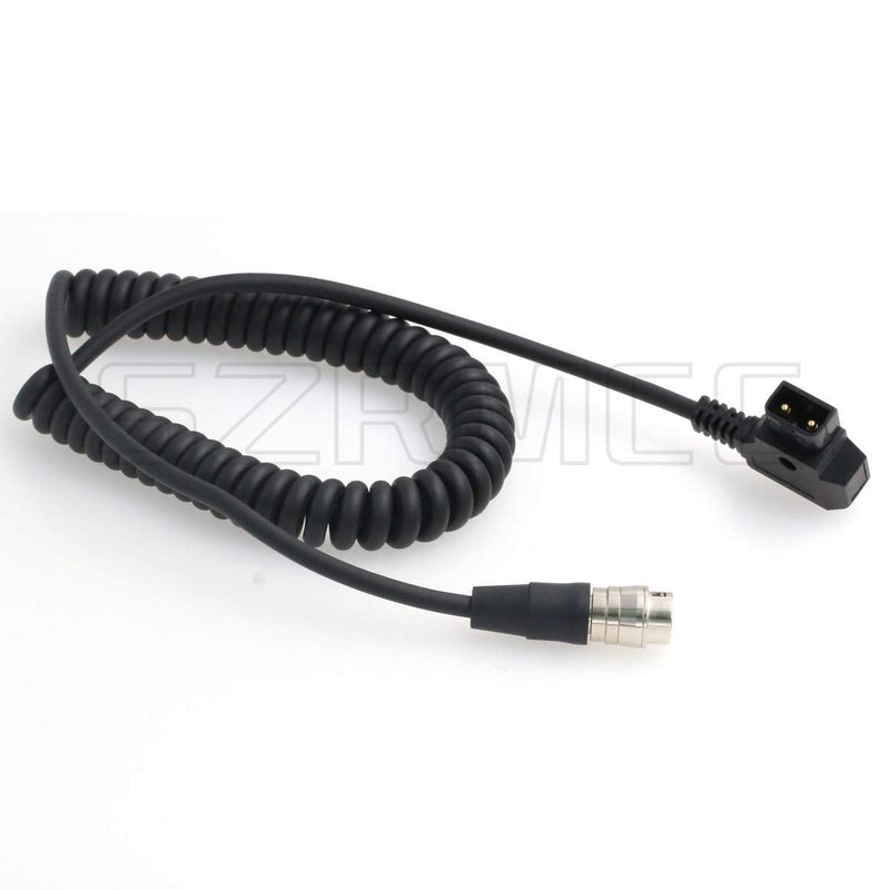 [Australia - AusPower] - SZRMCC D tap to 12Pin Hirose Female Coiled Cable GH4 Power for Canon Fujinon Nikon B4 2/3" Lens (Coiled Cable) 