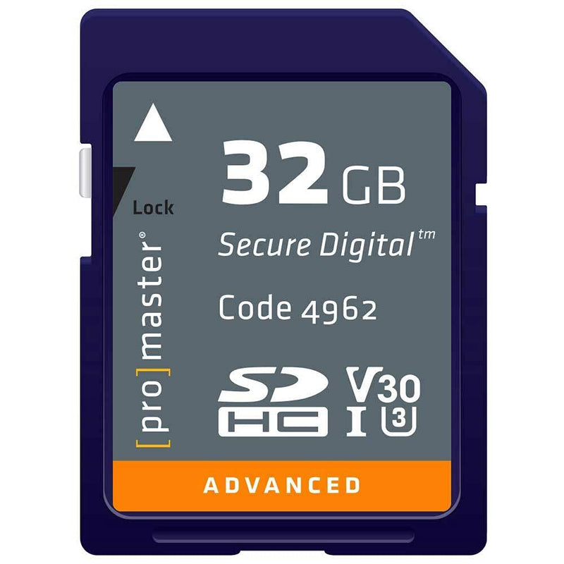 [Australia - AusPower] - Promaster ADVANCED SDHC 32GB Memory Card 633X U3 V30 