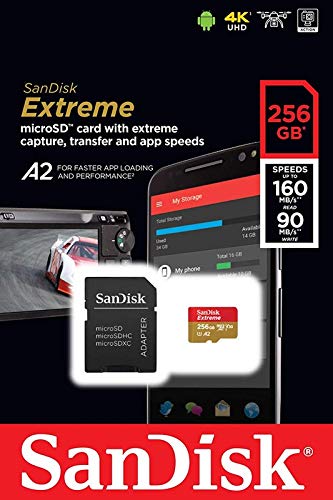 [Australia - AusPower] - SanDisk 256GB Extreme UHS-I microSDXC Memory Card with SD Adapter 