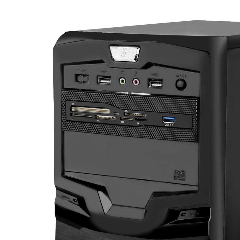 [Australia - AusPower] - PC Front Panel Internal Card Reader, Multi-Function USB 3.0 Hub All-in-one Card Reader Support M2 SD MS XD CF TF Card for Computer, High Speed Internal Card Reader Fit For Computer Case Front Bay 