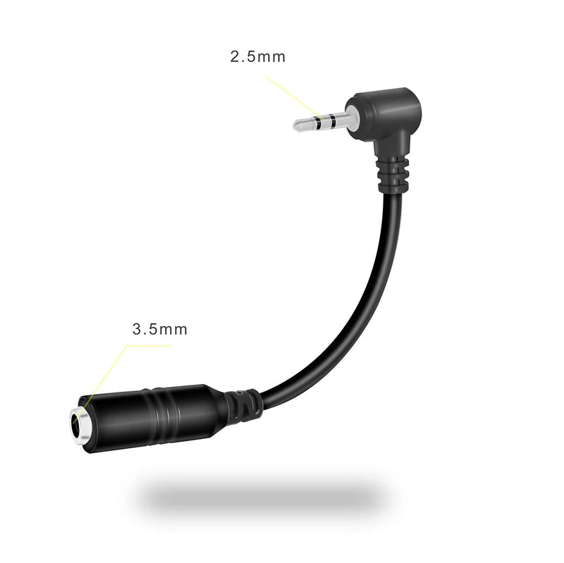 [Australia - AusPower] - Headphone Adapter 2.5mm Male to 3.5mm Female（for Smartphone Headset  Adapter 2.5mm to 3.5(for Panasonic Jack) Cable with Connector Suit for Cordless Phones Earpiece Jack Adapter 