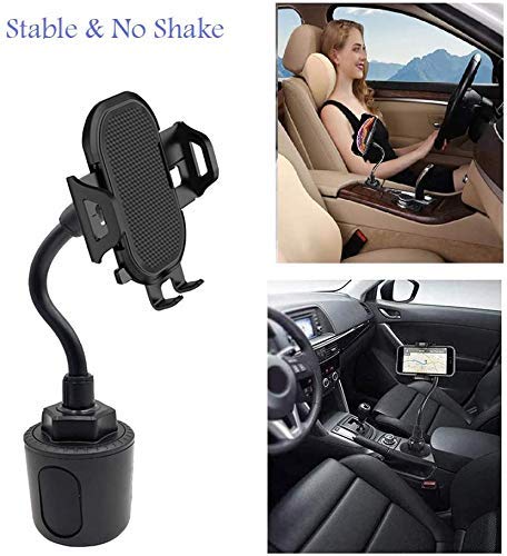 [Australia - AusPower] - Cup Phone Holder for Car, Flexible Gooseneck Cup Holder Phone Mount Adjustable Cupholder Compatible with iPhone 13 Pro Max 12 Pro 11 Pro Max XS Max Samsung Galaxy S21+ S20 S10+ S9+ Note 20 S21 Ultra 