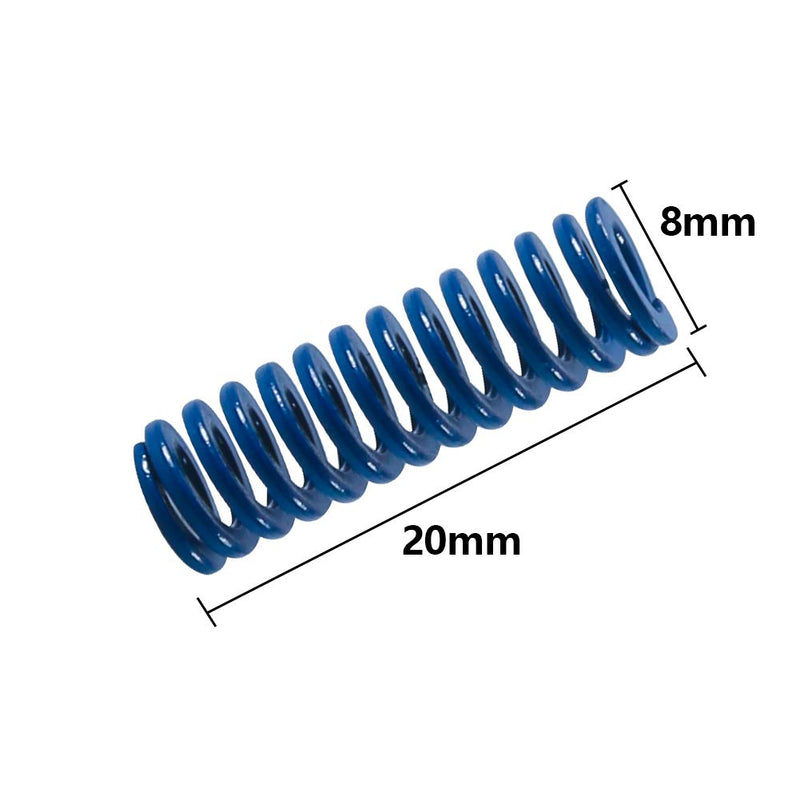 [Australia - AusPower] - Aitrip 3D Printer Motherboard Accessories 0.31 in OD 0.78 in Length Compression Springs Light Load for Creality CR-10 10S S4 Ender 3 Heatbed Springs Bottom Connect Leveling - 10 Pack (Blue) Blue 