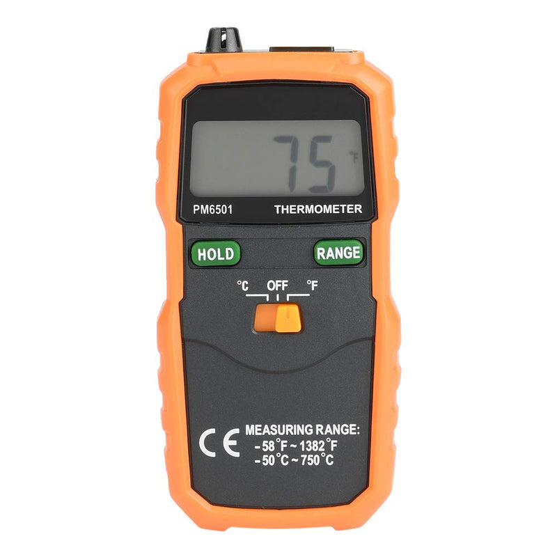 [Australia - AusPower] - Digital Thermocouple Temperature Thermometer, PEAKMETER PM6501 K Type LCD Thermometer Testing Tool Celsius and Fahrenheit 