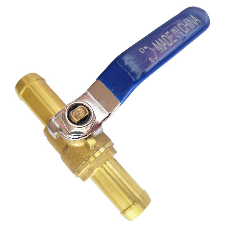 [Australia - AusPower] - 5/8" Barb PEX Valve, 16mm OD Brass Shut Off Ball Valve for Heater Hose, 90 Degree Turn, Full Port, 1pc 1 5/8" 