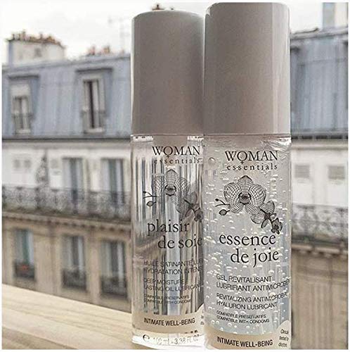 [Australia - AusPower] - Woman Essentials - PLAISIR DE Soie - Deep Moisture Lasting Massage Oil and Intimate Moisturiser. Made in France. Dermatologically Tested. Ultra-Glide, Non Sticky. (100 ml) 