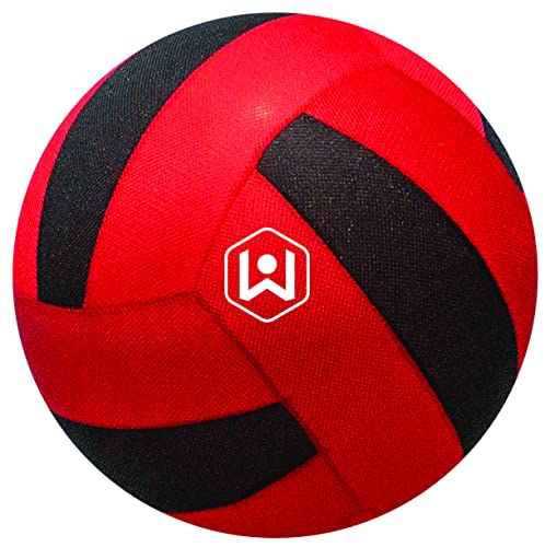 [Australia - AusPower] - Wicked Big Sports Amazon Exclusive Updated Volleyball-Supersized Soccer Ball Outdoor Sport Tailgate Backyard Beach Game Fun for All , Red 