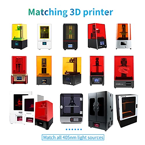 [Australia - AusPower] - RESIONE 3D Printer Resin, Tough Rigid 3D Resin ABS Like Resin Not Brittle 405nm Photopolymer Resin with High Precision for LCD 3D Printing M58 Gray-500g 