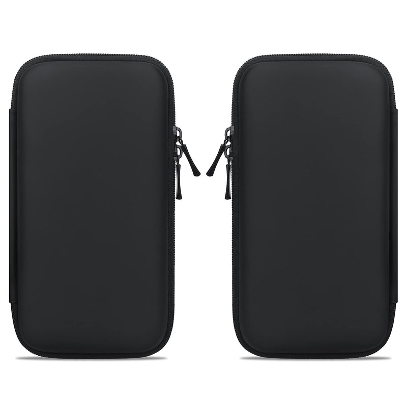[Australia - AusPower] - Canboc Electronics Travel Organizer, MacBook Charger Carrying Case, Electronic Accessories Portable Cable Storage Bag for Charging Cords, Power Adapter, MagSafe, USB Hub, Power Bank, Earbuds, Black Black+Black 