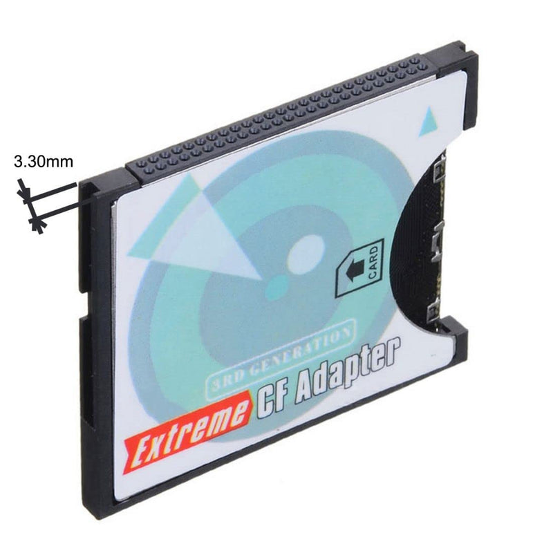 [Australia - AusPower] - CY SD SDHC SDXC to CF Compact Flash Memory Card Adapter Reader Type I High-Speed Extreme CF to SD Card Reader Adapter blue 