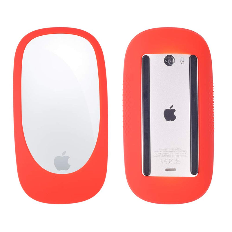 [Australia - AusPower] - Silicone Case Cover Protective Skin for Magic Mouse 1/2 Silicone Case for Apple Magic iPad Mouse (Pink) Pink 