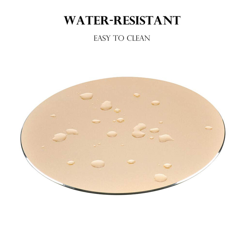 [Australia - AusPower] - ProElife Premium Aluminum Metal Mouse Pad Mice Mat 8.66 inch (Round, Champagne Gold) Round-Champagne Gold 