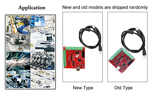 [Australia - AusPower] - MACH3 Controller, USB MACH3 100Khz Motion Controller Card Breakout Board, Controller Card, for CNC Engraving, Servo Motor, Stepper Motor Servo motor 