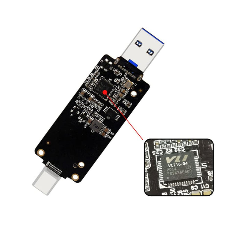 [Australia - AusPower] - NFHK USB-C USB3.0 Type-C to CFast 2.0 Card Adapter PCBA CFast Card Reader for Desktop Laptop 