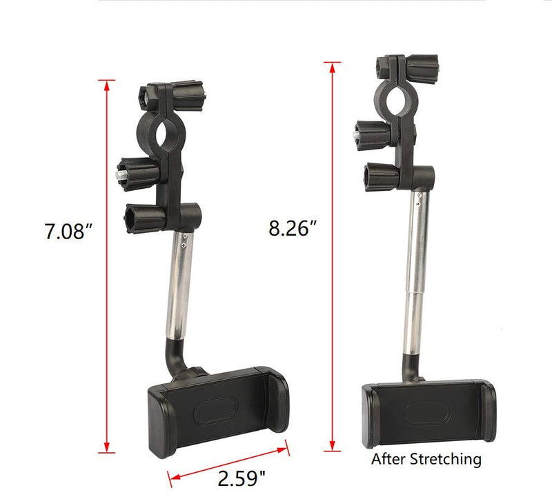 [Australia - AusPower] - JORCEDI Universal 360 Degree Rotation Car Rear View Mirror Mount Stand Holder Cradle Clip for Cell Phone iPhone 12 mini/12/12 pro/12 pro max/11/11 pro/11 pro max/XR/X/8/7/6/5,Note20/10/ 9 