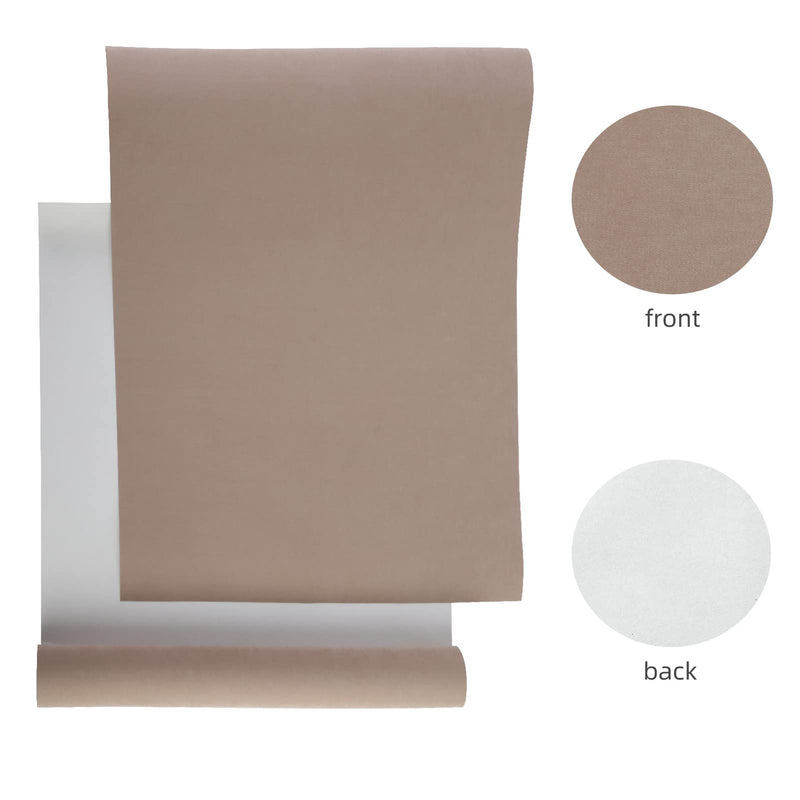 [Australia - AusPower] - Wooqu Book Binding Cloth,Velvet Surface and Paper Backed,Durable,Soft Touch,17"x29",Light Brown. Light brown 