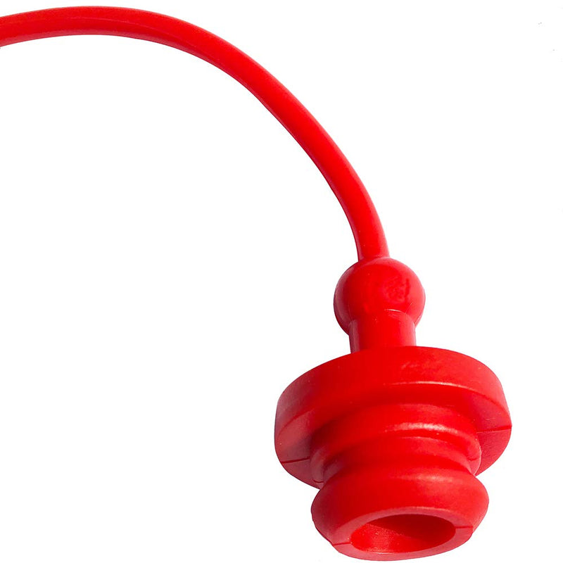 [Australia - AusPower] - 2sets 1/2" Hydraulic Coupler Dust Cap, Male Dust Cap and Female Plug Cover for Flat Face Quick Coupler Bobcat Skid Steer, ISO A Pioneer Style Red Cap with Retention Ring 1/2" 