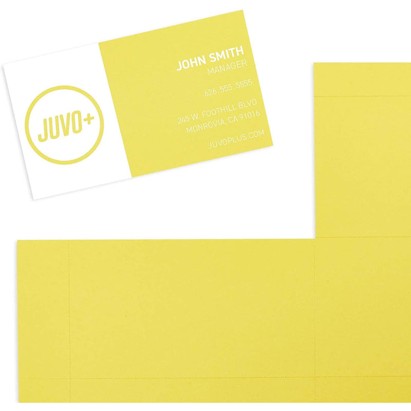 [Australia - AusPower] - Yellow Business Cards, 50 Sheets of Printable Cardstock Paper (3.5 x 2 In, 500 Blank Cards) 