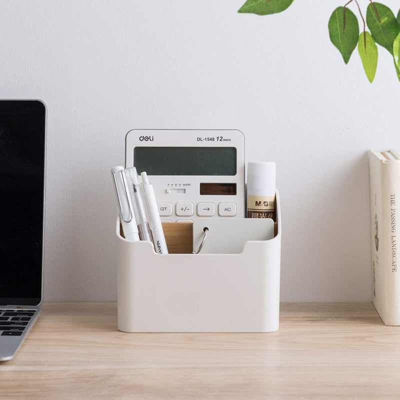 [Australia - AusPower] - Poeland Remote Control Holder Desk Storage Organizer Box Container for Desk, Office Supplies, Home 