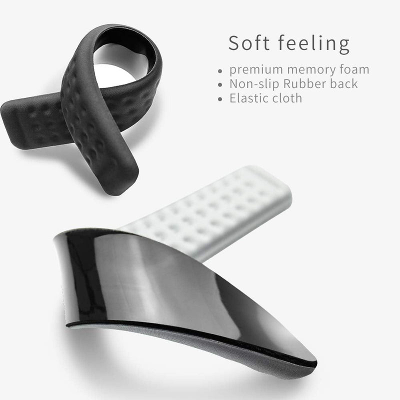 [Australia - AusPower] - Keyboard and Mouse Wrist Rest Set Gaming Memory Foam Ergonomic Hand Palm Rest Support for Computer, PC, Laptop, Mac Typing and Wrist Pain Relief and Repair (17.3 Inch, Black) 