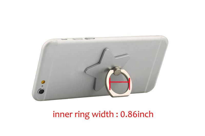 [Australia - AusPower] - lenoup z179 (4 pcs) Cell Phone Holder,Star Phone Ring Kickstand,Universal 360 Rotation Cell Phone Finger Ring Grip for Almost All Phones/Pad(4 Color Star) 