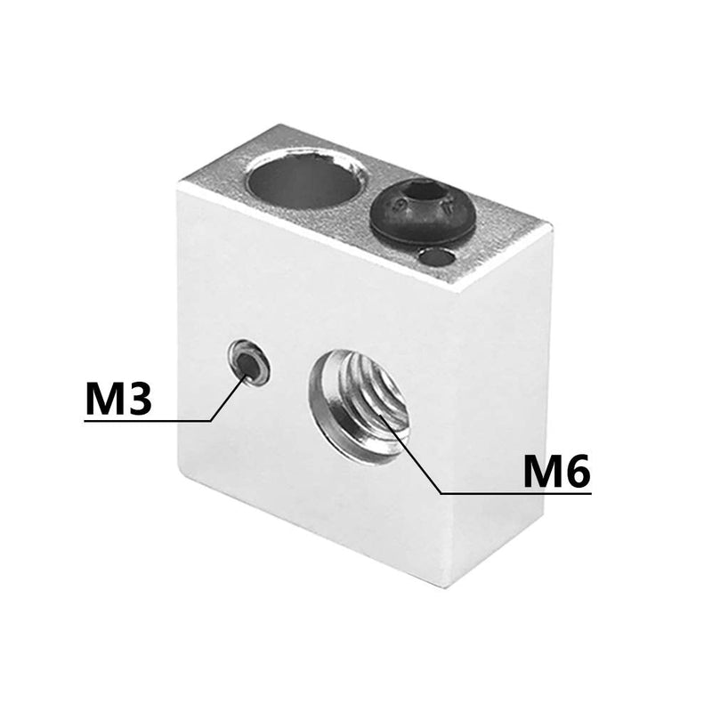 [Australia - AusPower] - Saiper Aluminum Heater Block Specialized for MK7 MK8 Makerbot Reprap 3D Printer Extruder Kit (Pack of 5pcs) 