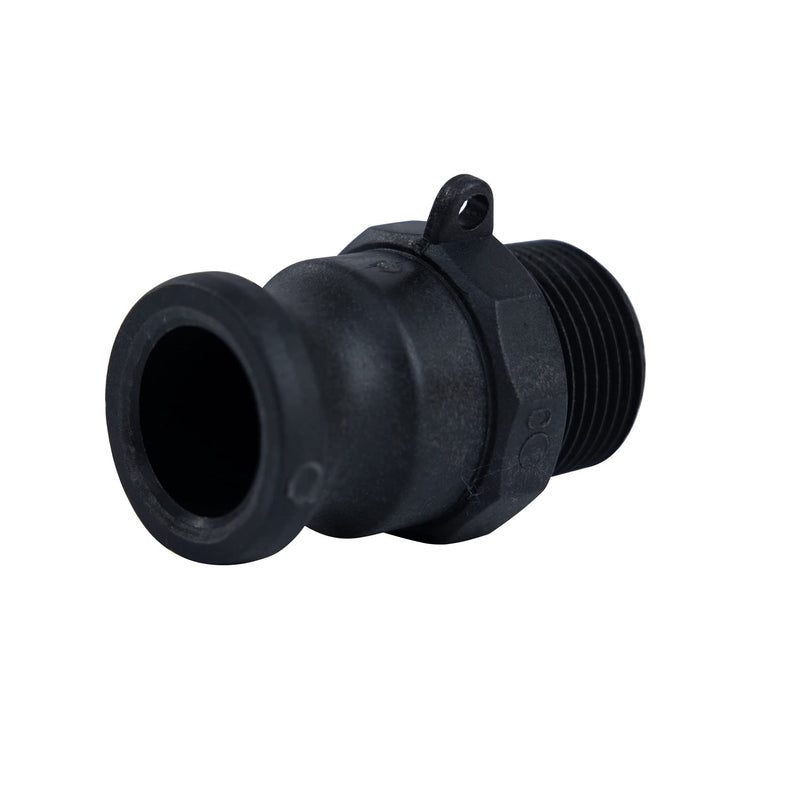 [Australia - AusPower] - Quafwia 2 ps Camlock Fittings Poly (1" Type F) Standard Camlock Couplings, Male Adapter x Male Thread Camlock Fittings Polypropylene Cam Groove Fitting (1") 1 Inch 