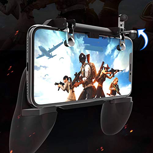 [Australia - AusPower] - Leepakyuan Mobile Game Controller Key Gaming Grip Gaming Joysticks 4.7-6.5inch Android iOS Compatible Phone 