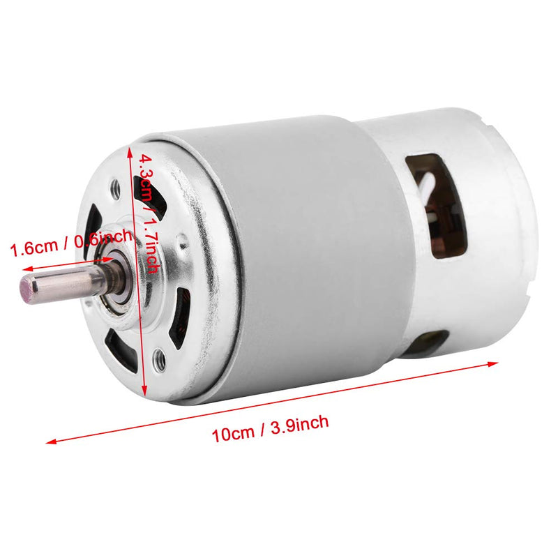 [Australia - AusPower] - DC Brushed Motor 12V 0.32A 150W 13000‑15000RPM, Large Torque High Power for Electric Tools with Copper Wire Production 