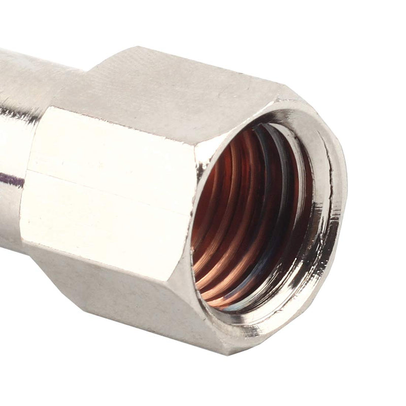 [Australia - AusPower] - SNS SPCF1/4-N02 1/4"Tube OD x 1/4 NPT Female Straight Nickel Plated Brass Push to Connect Pneumatic Tube Fittings(10 PCS) SPCF 