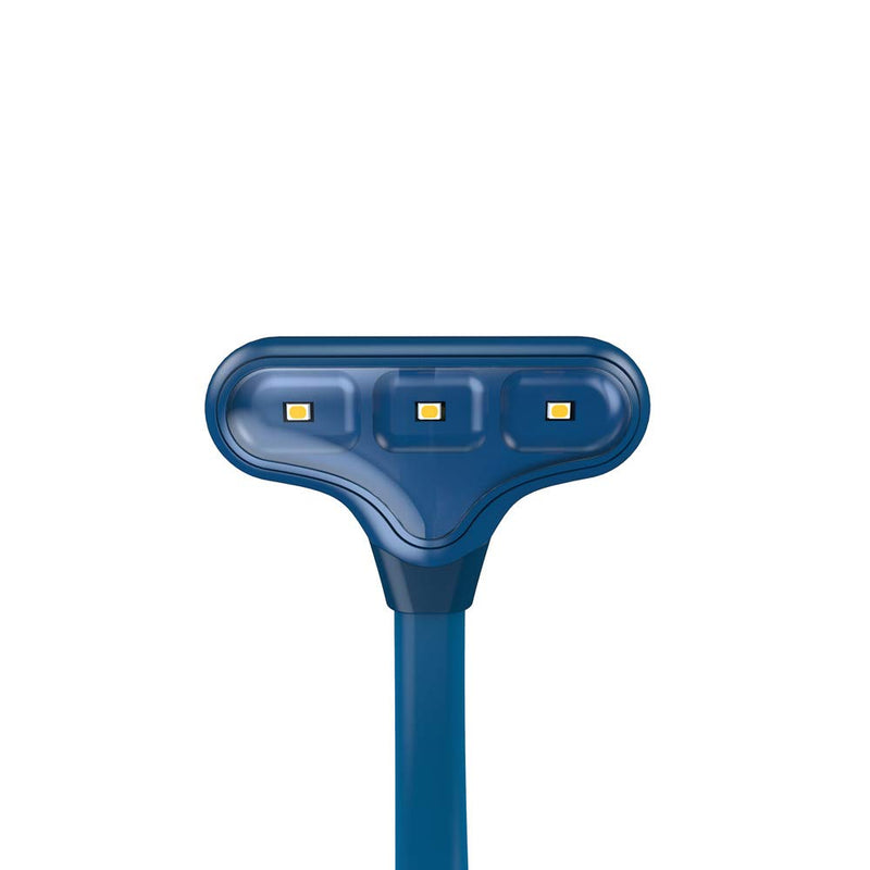 [Australia - AusPower] - The Original Mighty Bright NuFlex Book Light, Warm Eye Care LEDs, Flexible, Durable, Dimmable, Clip-On Light, for Kids, Reading, Bookworms, Read in Bed, Batteries or Micro USB (Midnight Blue) Midnight Blue 