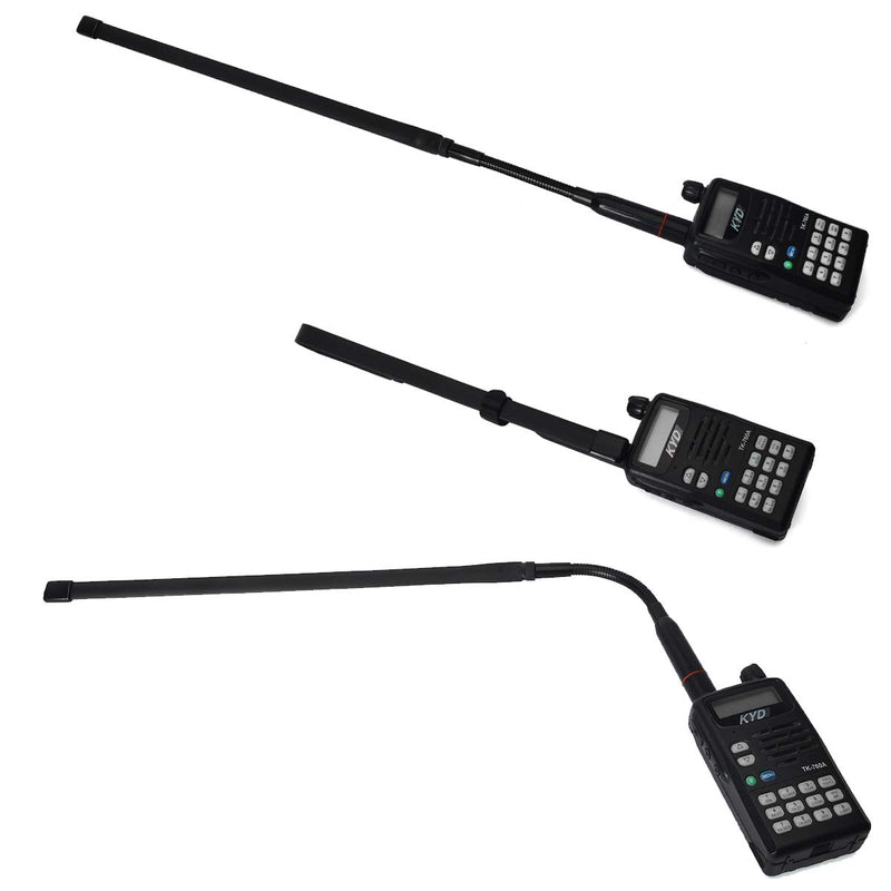 [Australia - AusPower] - HYS CS Tactical SMA Male Antenna Dual Band VHF/UHF 2m/70cm 18.7inch Foldable Antenna with Gooseneck for TYT MD-UV380 YAESU VX-6R Kenwood Retevis RT82 RT3 Two-Way Radio 