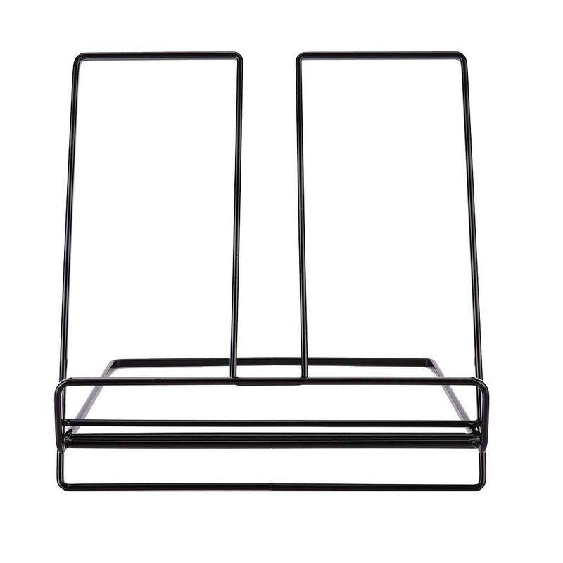 [Australia - AusPower] - TOPINCN Book Stand Universal Desktop Sturdy Tablet Stand Cook Recipe Holder Lightweight Reader Tool(Black) Black 