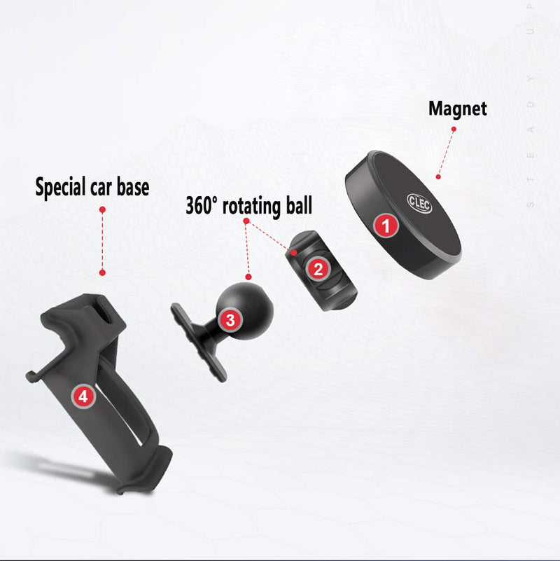 [Australia - AusPower] - Beerte Phone Holder fit for Toyota CHR 2017-2021,Adjustable Air Vent,Car Dashboard Cell Phone Mount,Magnetic Phone Mount fit for Any inches iPhone Samsung Smartphone Magnetic 